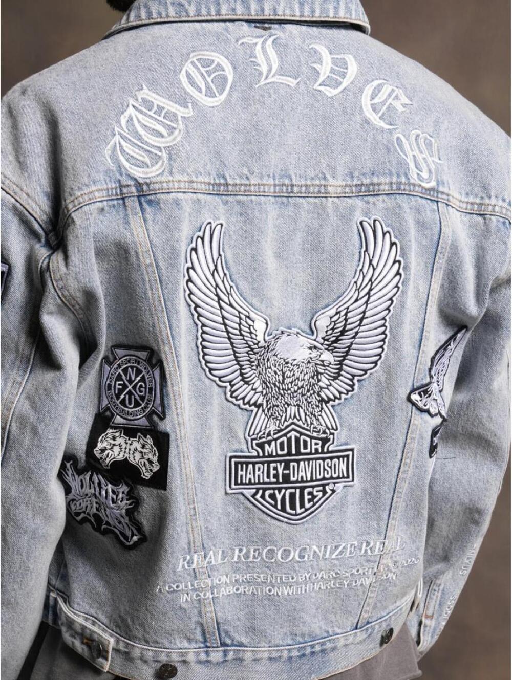 BROTHERHOOD LEMY DENIM JACKET. SIZE MEDIUM #biker #denim - Picture 7 of 8